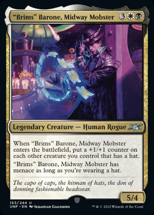 "Brims" Barone, Midway Mobster - (Foil): Unfinity