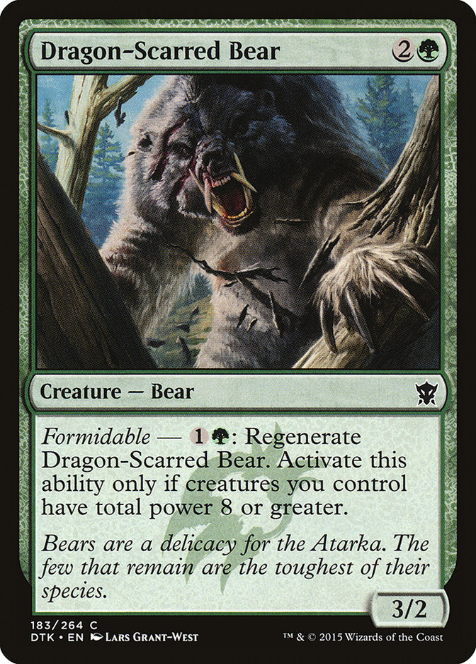 Dragon-Scarred Bear - (Foil): Dragons of Tarkir