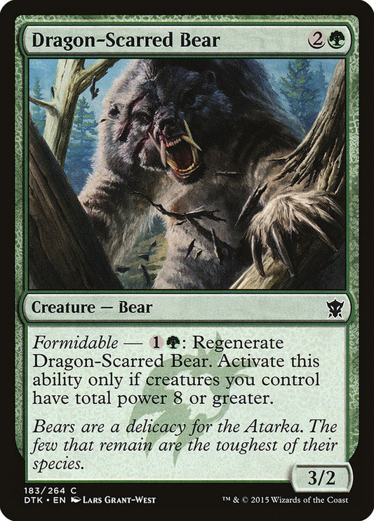 Dragon-Scarred Bear - (Foil): Dragons of Tarkir