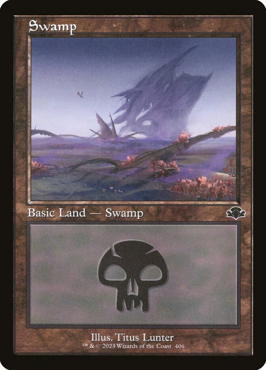 Swamp (#406) (Retro Frame): Dominaria Remastered