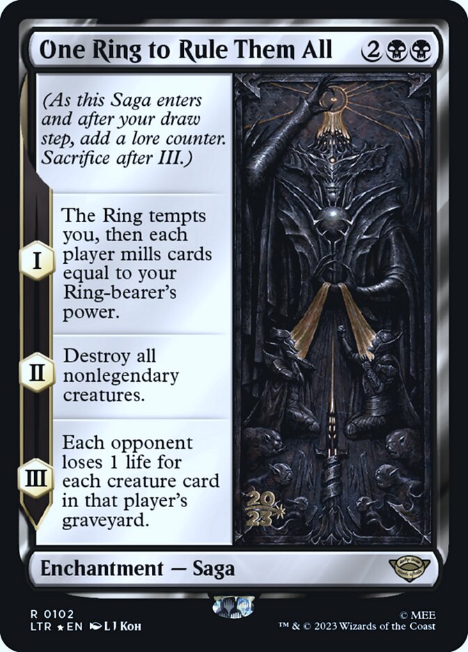 One Ring to Rule Them All (Prerelease) (The Lord of the Rings) - (Foil): Tales of Middle-earth Promos