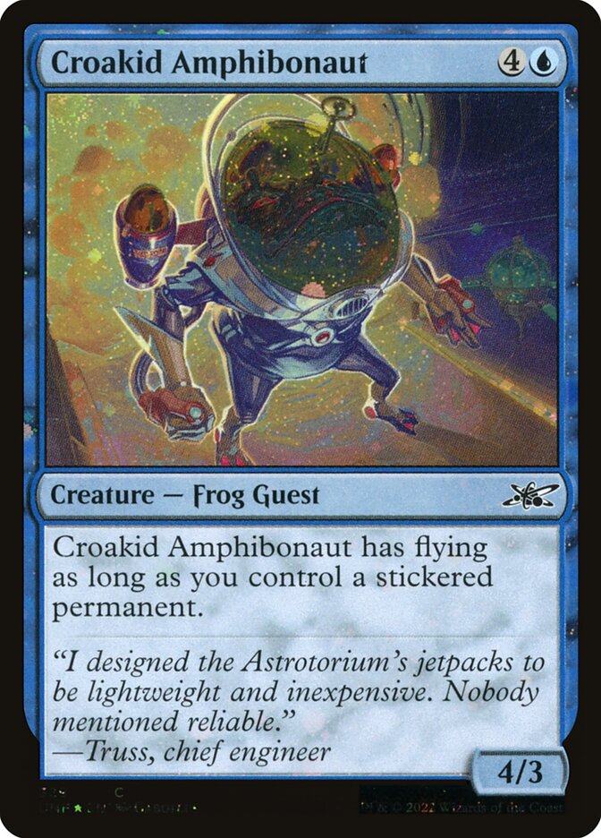 Croakid Amphibonaut (Galaxy Foil) - (Foil): Unfinity