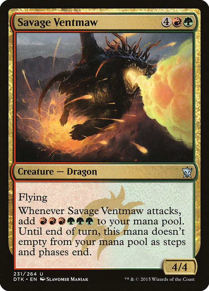 Savage Ventmaw - (Foil): Dragons of Tarkir