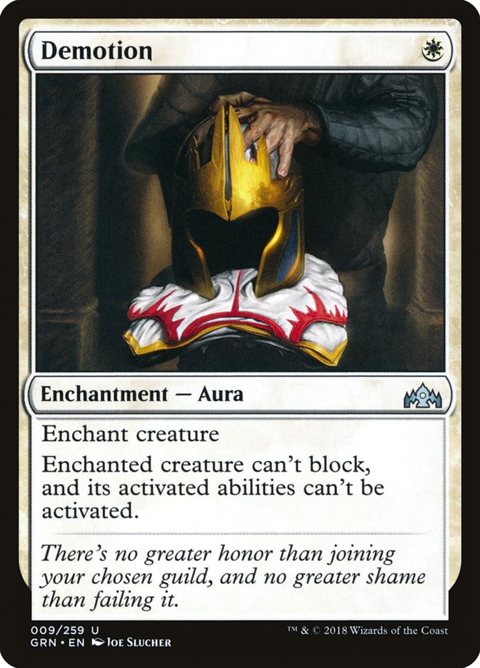 Demotion - (Foil): Guilds of Ravnica