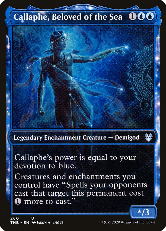 Callaphe, Beloved of the Sea (Showcase) - (Foil): Theros Beyond Death