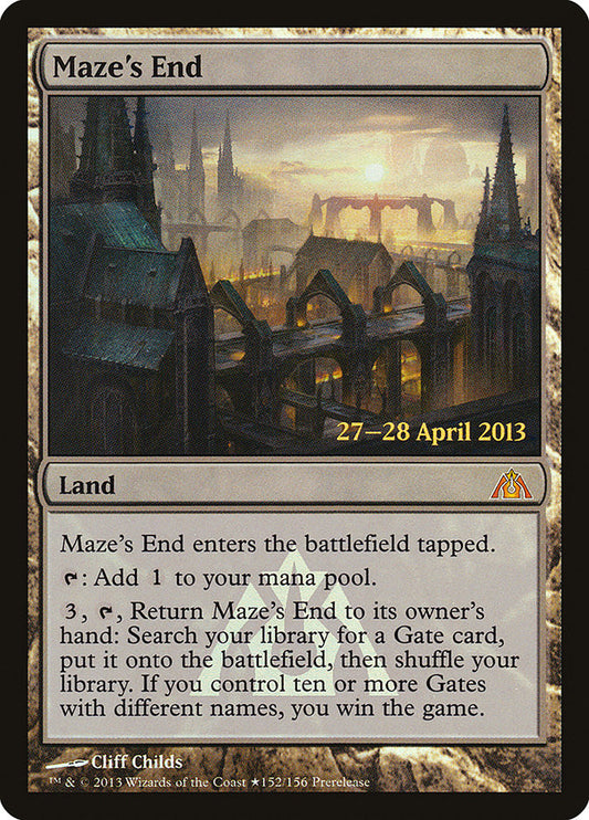 Maze's End (Prerelease) (Dragon's Maze) - (Foil): Dragon's Maze Promos