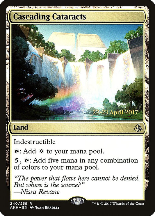 Cascading Cataracts (Prerelease) (Amonkhet) - (Foil): Amonkhet Promos