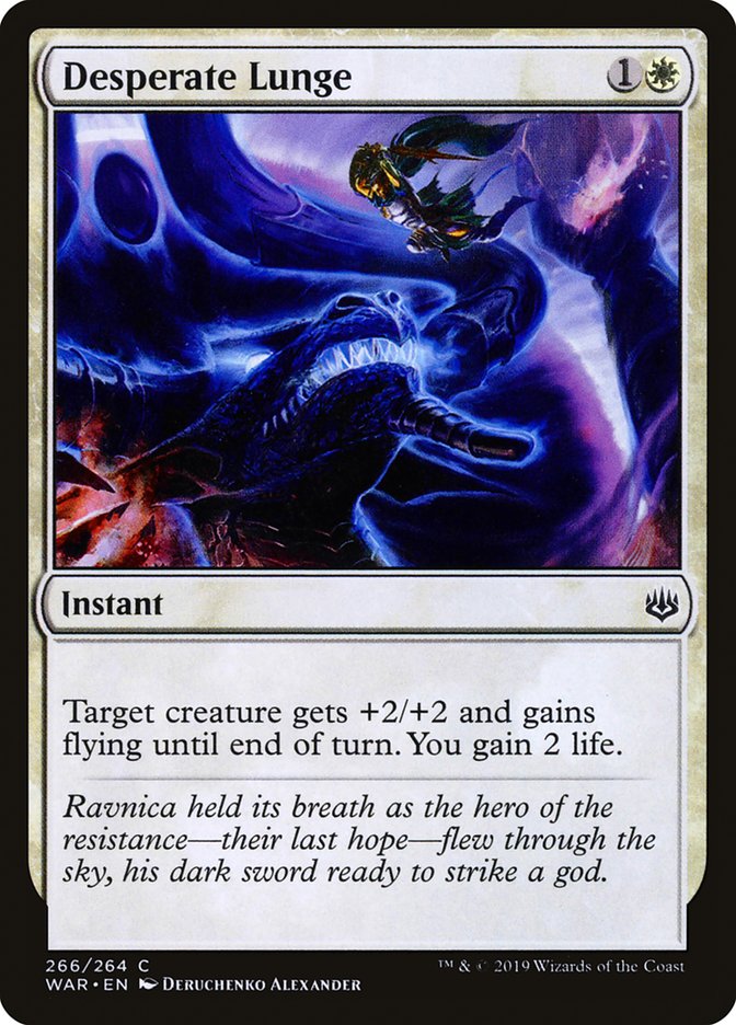 Desperate Lunge (Planeswalker Deck): War of the Spark