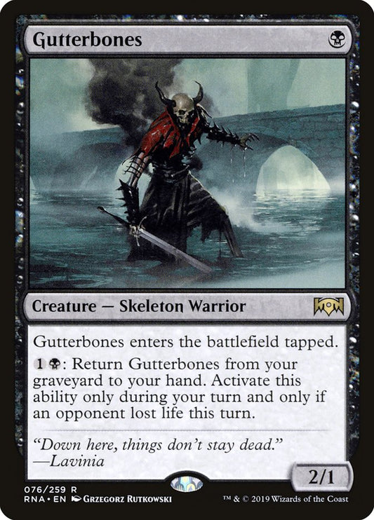 Gutterbones - (Foil): Ravnica Allegiance