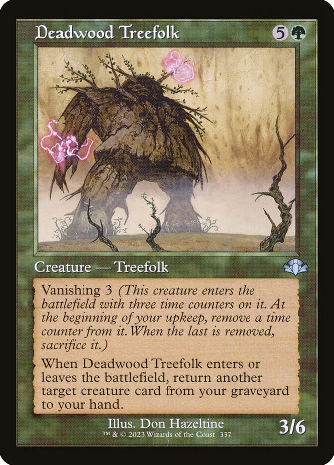 Deadwood Treefolk (Retro Frame) - (Foil): Dominaria Remastered
