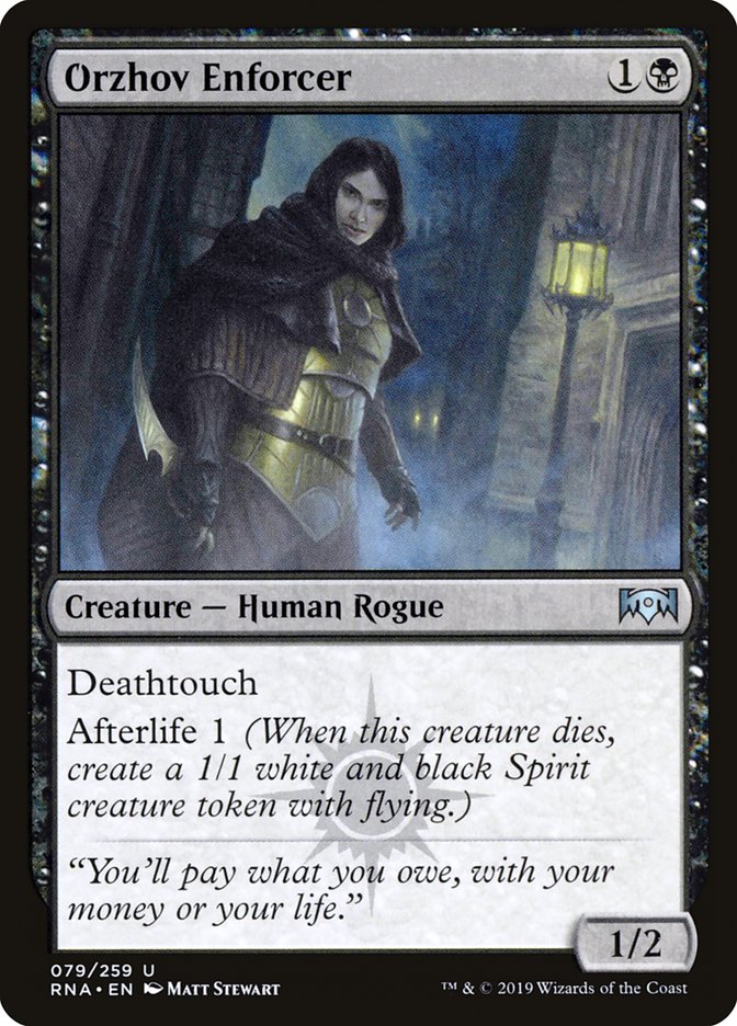 Orzhov Enforcer - (Foil): Ravnica Allegiance