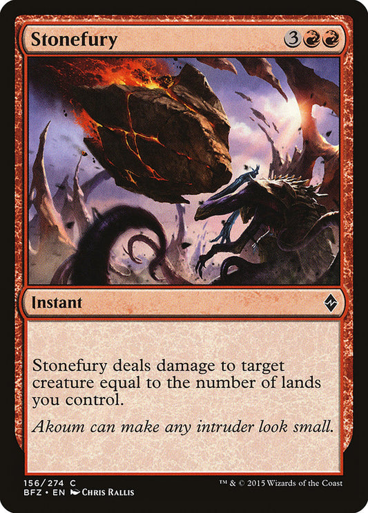 Stonefury - (Foil): Battle for Zendikar