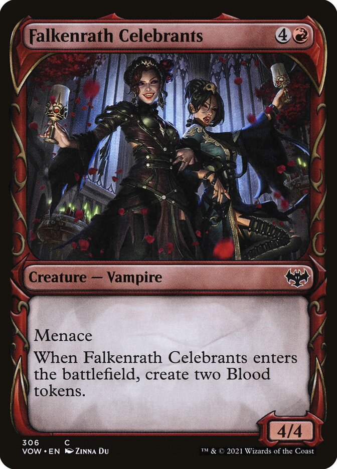 Falkenrath Celebrants (Showcase): Innistrad: Crimson Vow