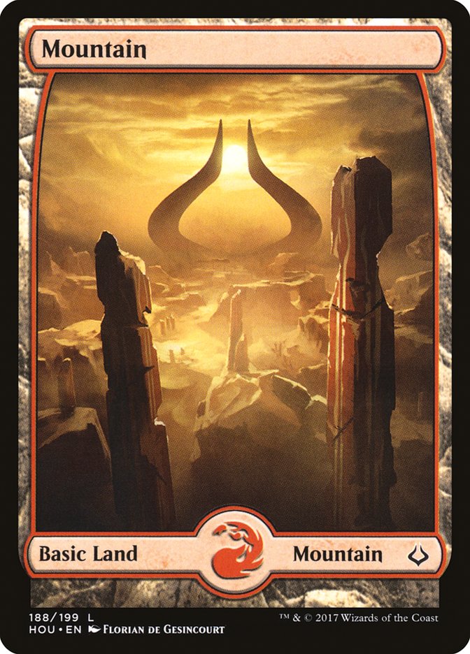 Mountain (#188) (Full Art) - (Foil): Hour of Devastation