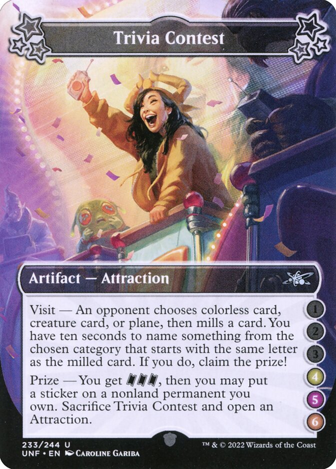 Trivia Contest: Unfinity