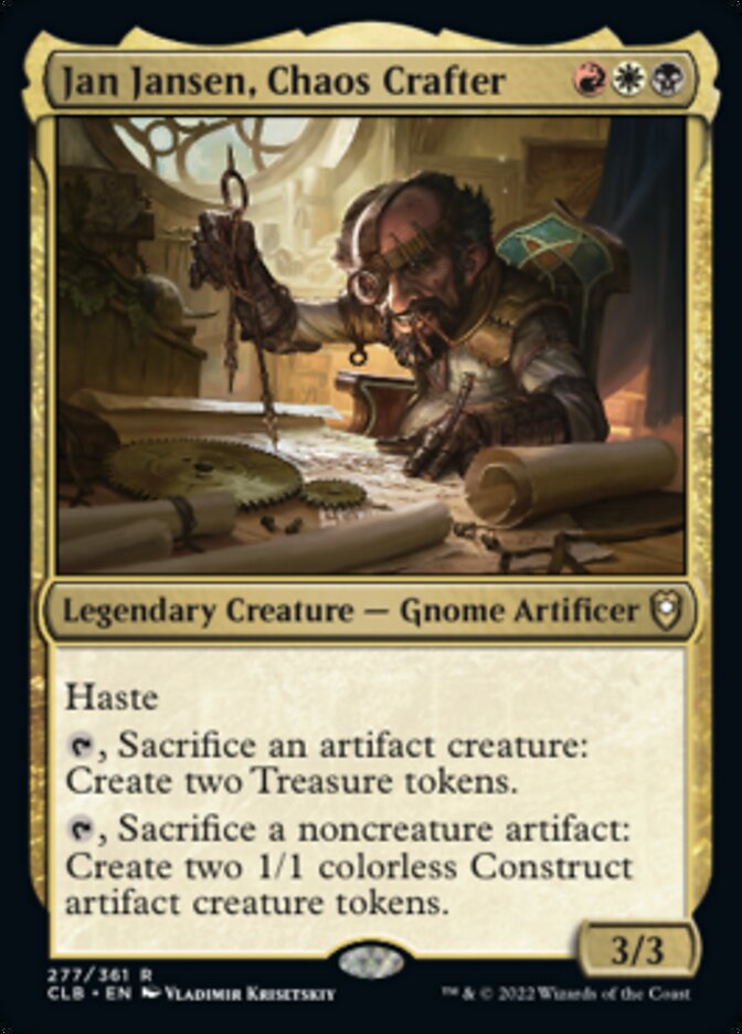 Jan Jansen, Chaos Crafter - (Foil): Commander Legends: Battle for Baldur's Gate