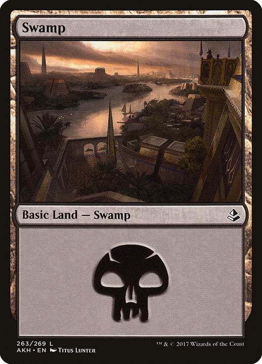 Swamp (#263) - (Foil): Amonkhet