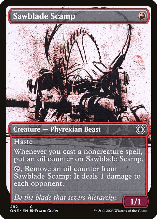 Sawblade Scamp (Showcase): Phyrexia: All Will Be One