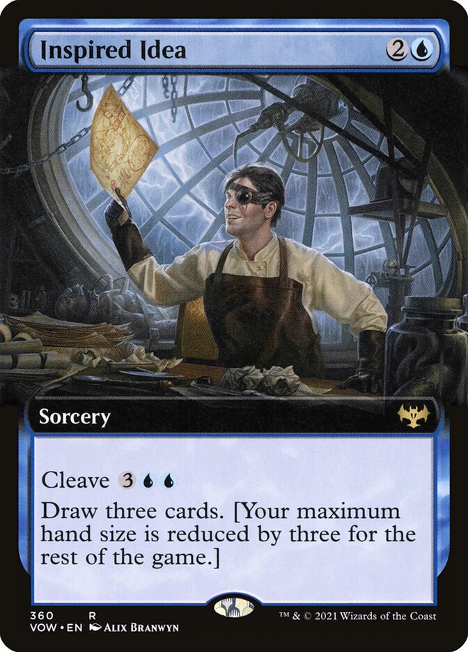 Inspired Idea (Extended Art) - (Foil): Innistrad: Crimson Vow