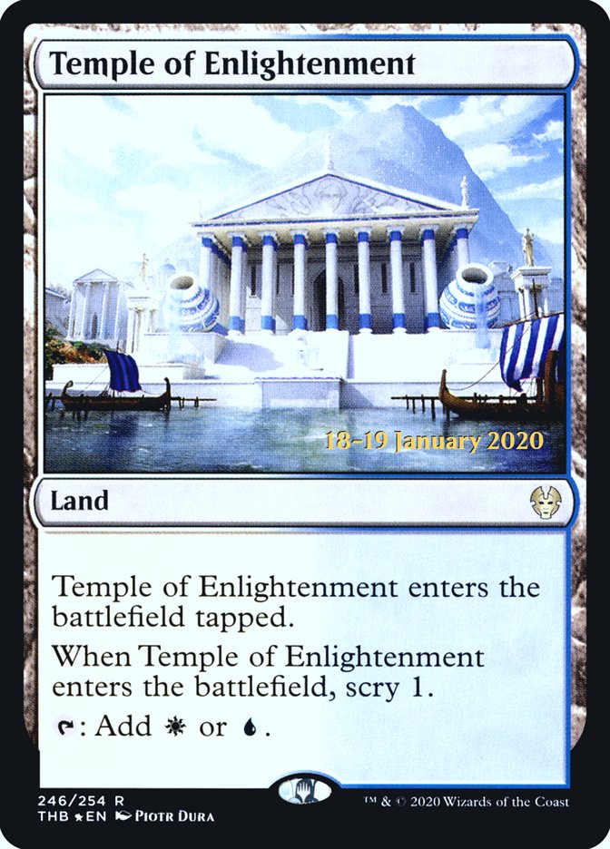 Temple of Enlightenment (Prerelease) (Theros Beyond Death) - (Foil): Theros Beyond Death Promos