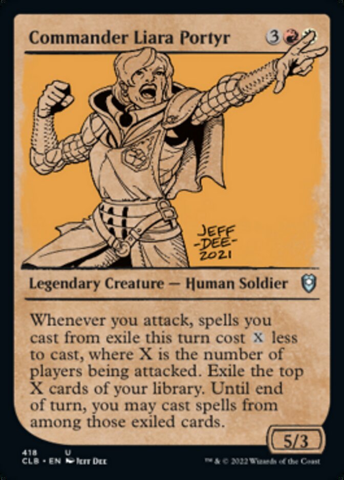 Commander Liara Portyr (Showcase): Commander Legends: Battle for Baldur's Gate