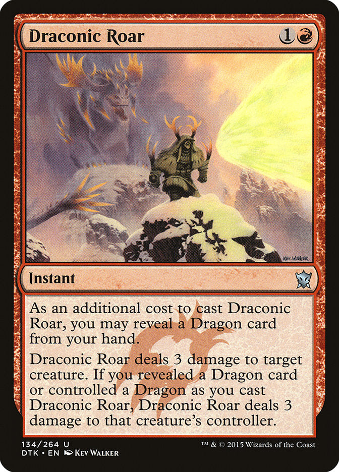 Draconic Roar - (Foil): Dragons of Tarkir