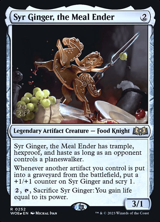 Syr Ginger, the Meal Ender (Prerelease) (Wilds of Eldraine) - (Foil): Wilds of Eldraine Promos