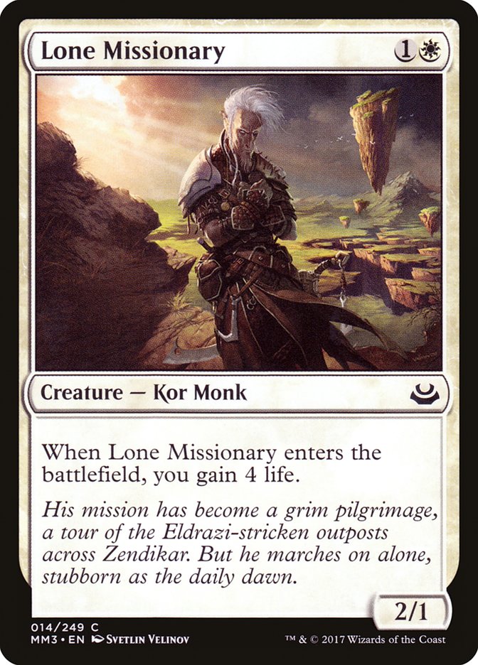 Lone Missionary: Modern Masters 2017