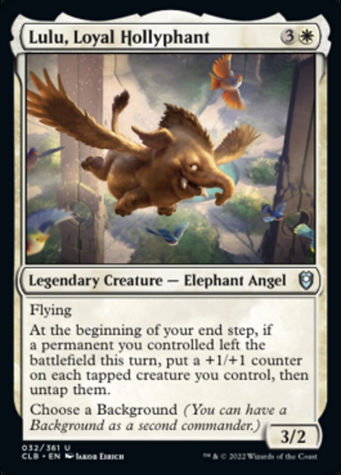 Lulu, Loyal Hollyphant - (Foil): Commander Legends: Battle for Baldur's Gate