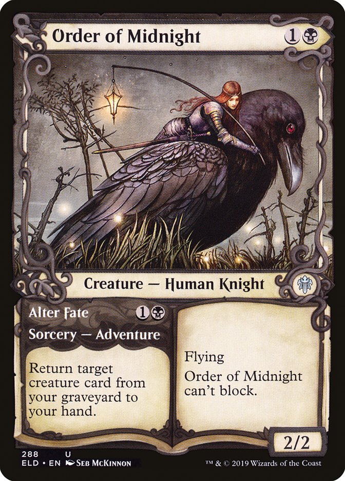 Order of Midnight // Alter Fate - (Foil): Throne of Eldraine