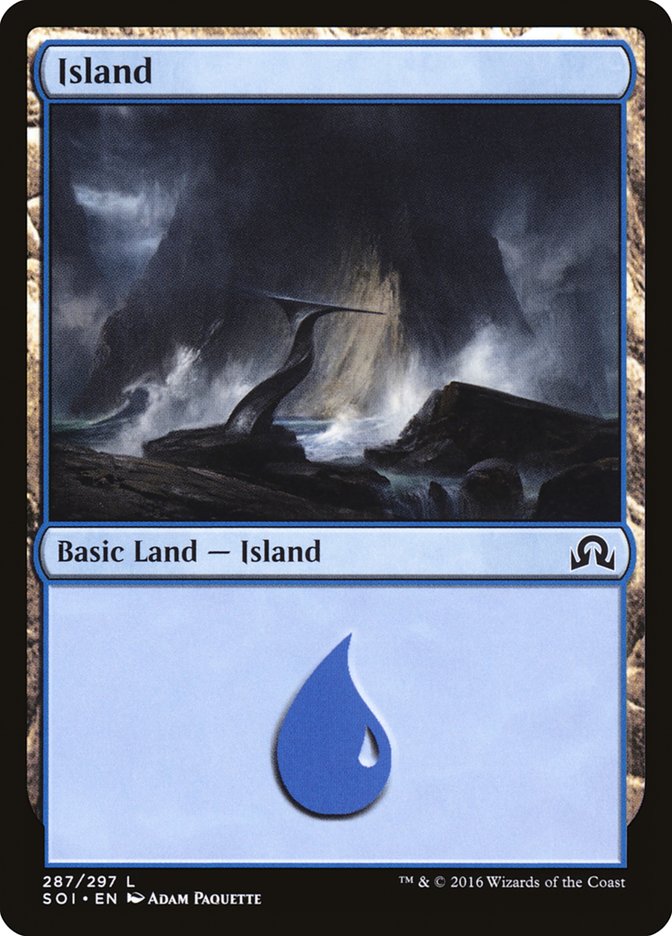 Island (#287) - (Foil): Shadows over Innistrad