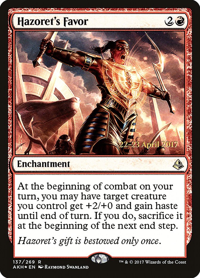 Hazoret's Favor (Prerelease) (Amonkhet) - (Foil): Amonkhet Promos