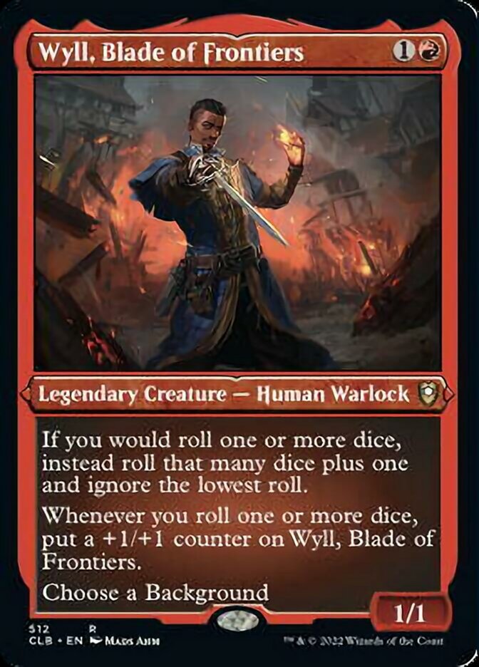 Wyll, Blade of Frontiers (Foil Etched) - (Foil): Commander Legends: Battle for Baldur's Gate