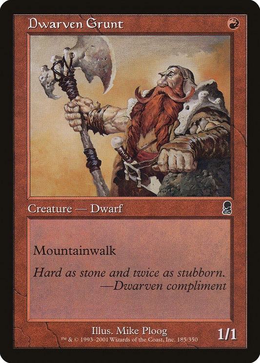 Dwarven Grunt - (Foil): Odyssey