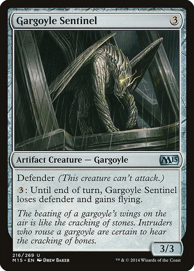 Gargoyle Sentinel - (Foil): Magic 2015