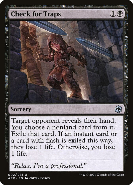 Check for Traps - (Foil): Adventures in the Forgotten Realms