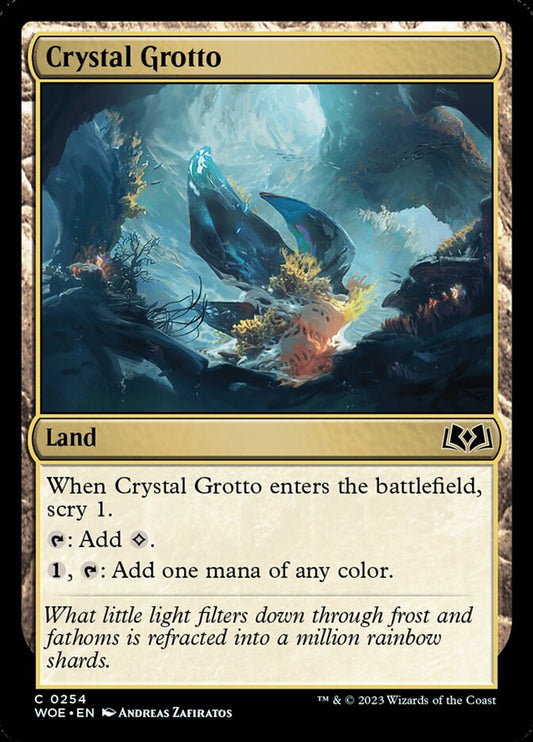 Crystal Grotto - (Foil): Wilds of Eldraine