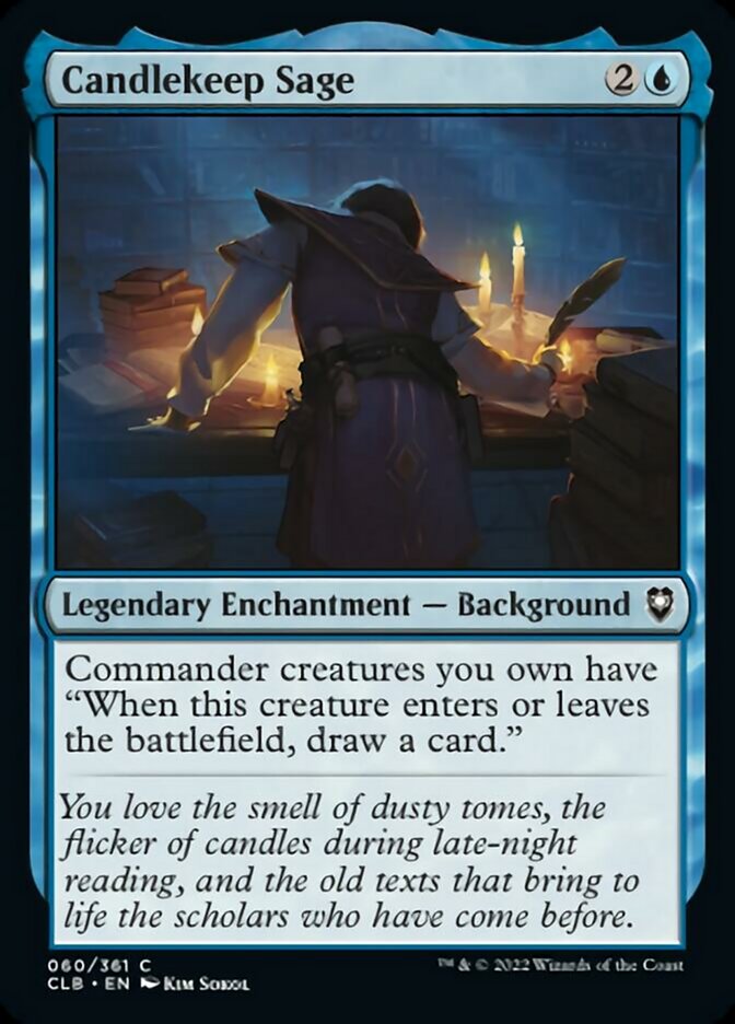 Candlekeep Sage - (Foil): Commander Legends: Battle for Baldur's Gate