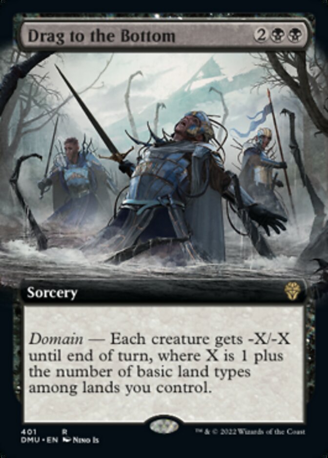 Drag to the Bottom (Extended Art) - (Foil): Dominaria United
