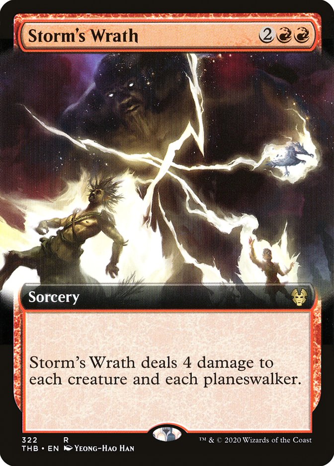 Storm's Wrath (Extended Art) - (Foil): Theros Beyond Death