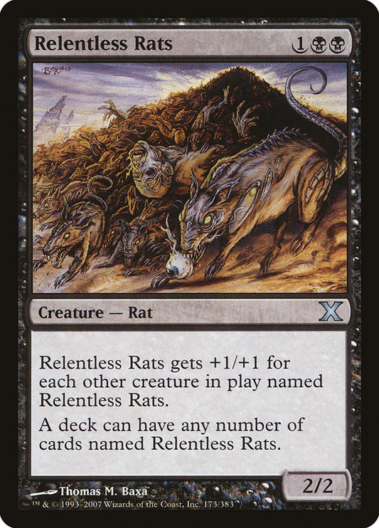 Relentless Rats - (Foil): Tenth Edition