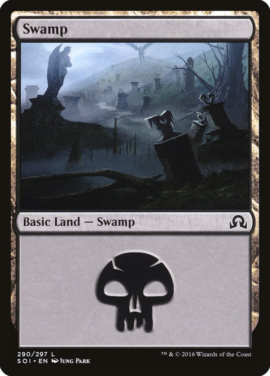 Swamp (#290) - (Foil): Shadows over Innistrad