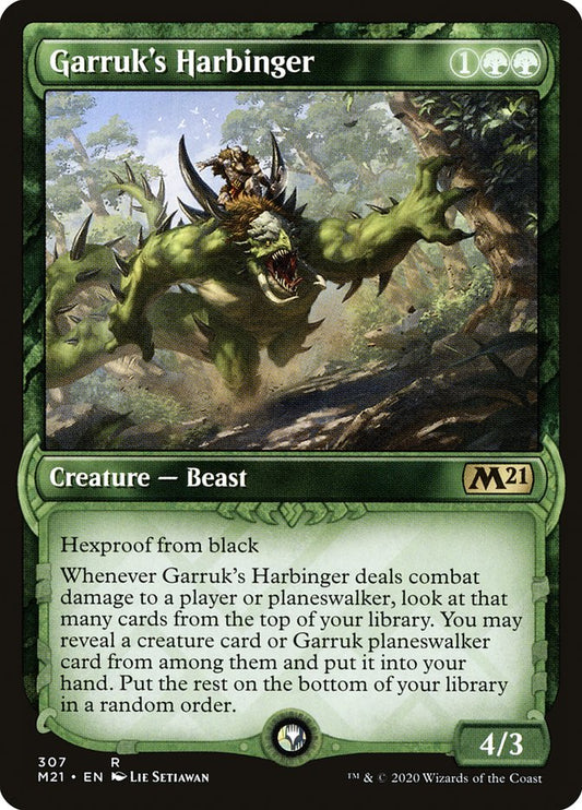 Garruk's Harbinger (Showcase) - (Foil): Core Set 2021
