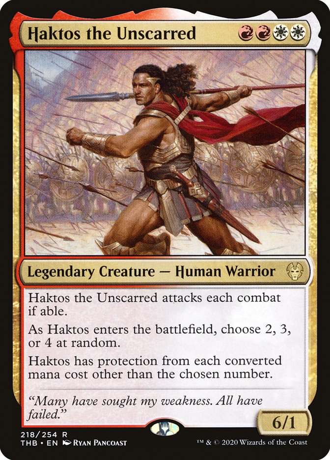 Haktos the Unscarred - (Foil): Theros Beyond Death