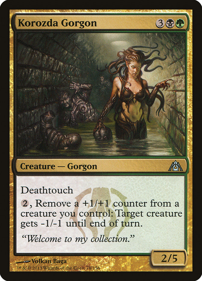 Korozda Gorgon - (Foil): Dragon's Maze