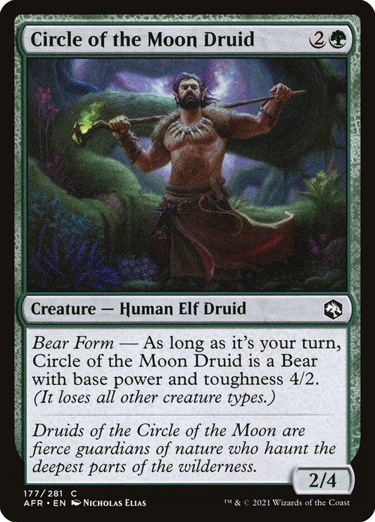Circle of the Moon Druid - (Foil): Adventures in the Forgotten Realms