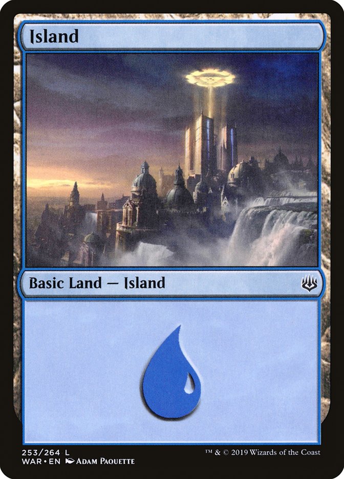 Island (#253) - (Foil): War of the Spark