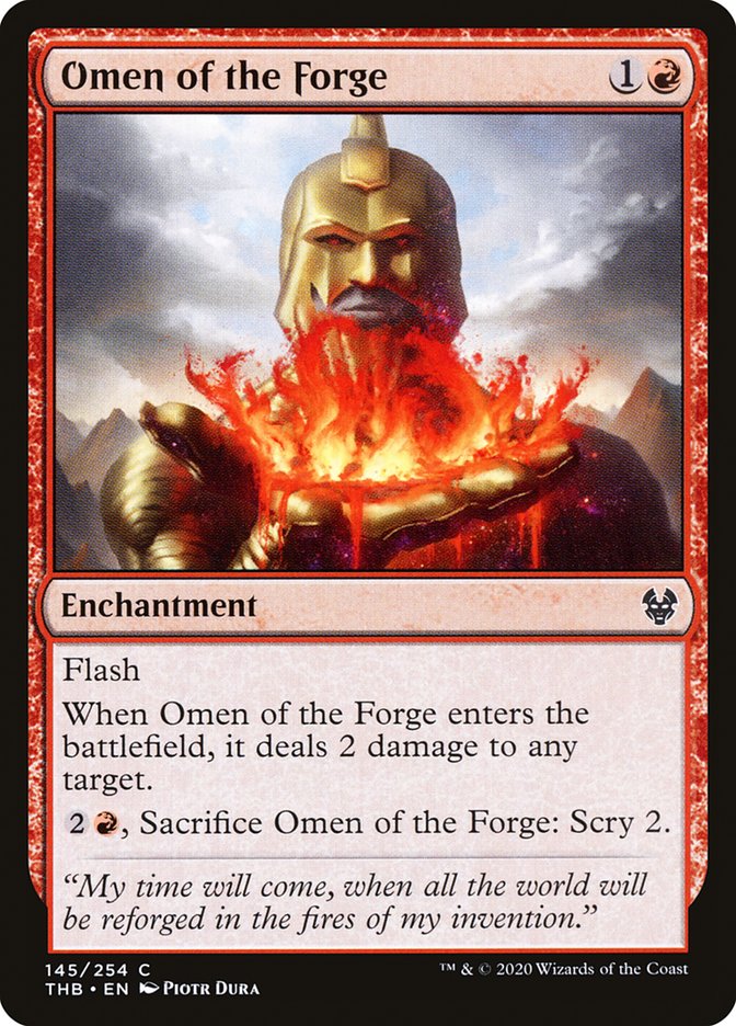Omen of the Forge - (Foil): Theros Beyond Death