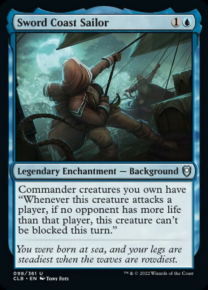 Sword Coast Sailor - (Foil): Commander Legends: Battle for Baldur's Gate