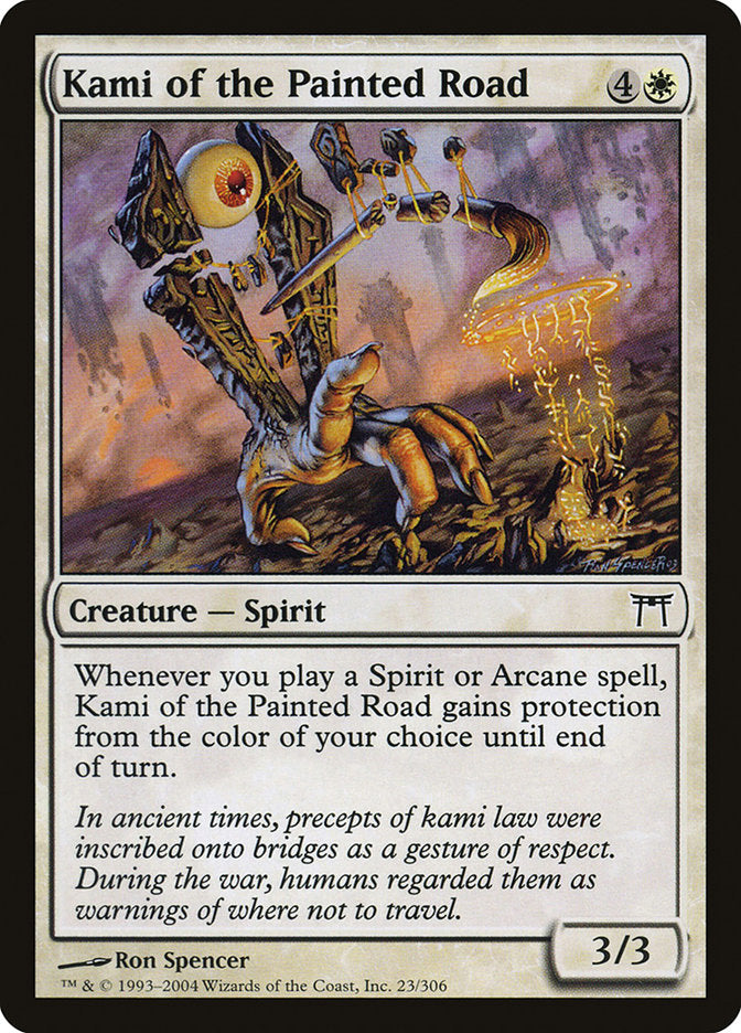 Kami of the Painted Road - (Foil): Champions of Kamigawa